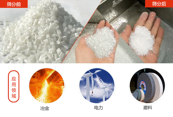 多用于:冶金行業,磨料陶瓷行業,行業等