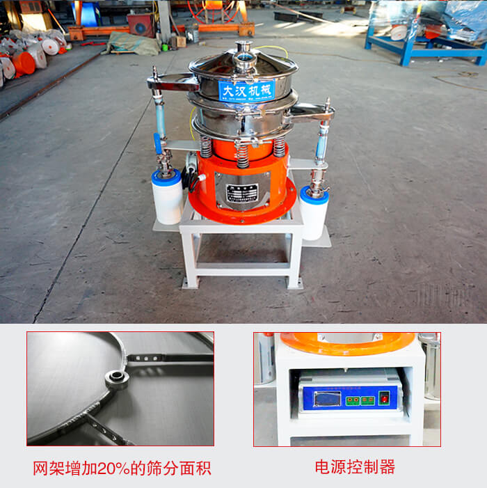 氣體保護振動篩網架增加20%的篩分面積。